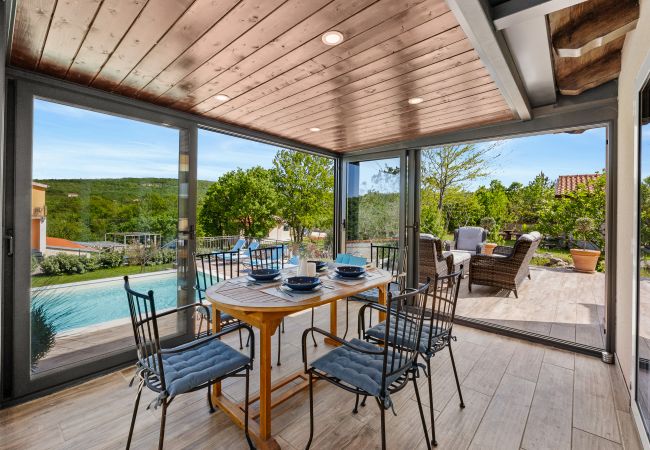 Villa in Salakovci - Villa Krasna Kuća for 5 people near Labin - Rabac with private heated pool Villa in Salakovci - Villa Krasna Kuća for 5 people near Labin - Rabac with private heated pool