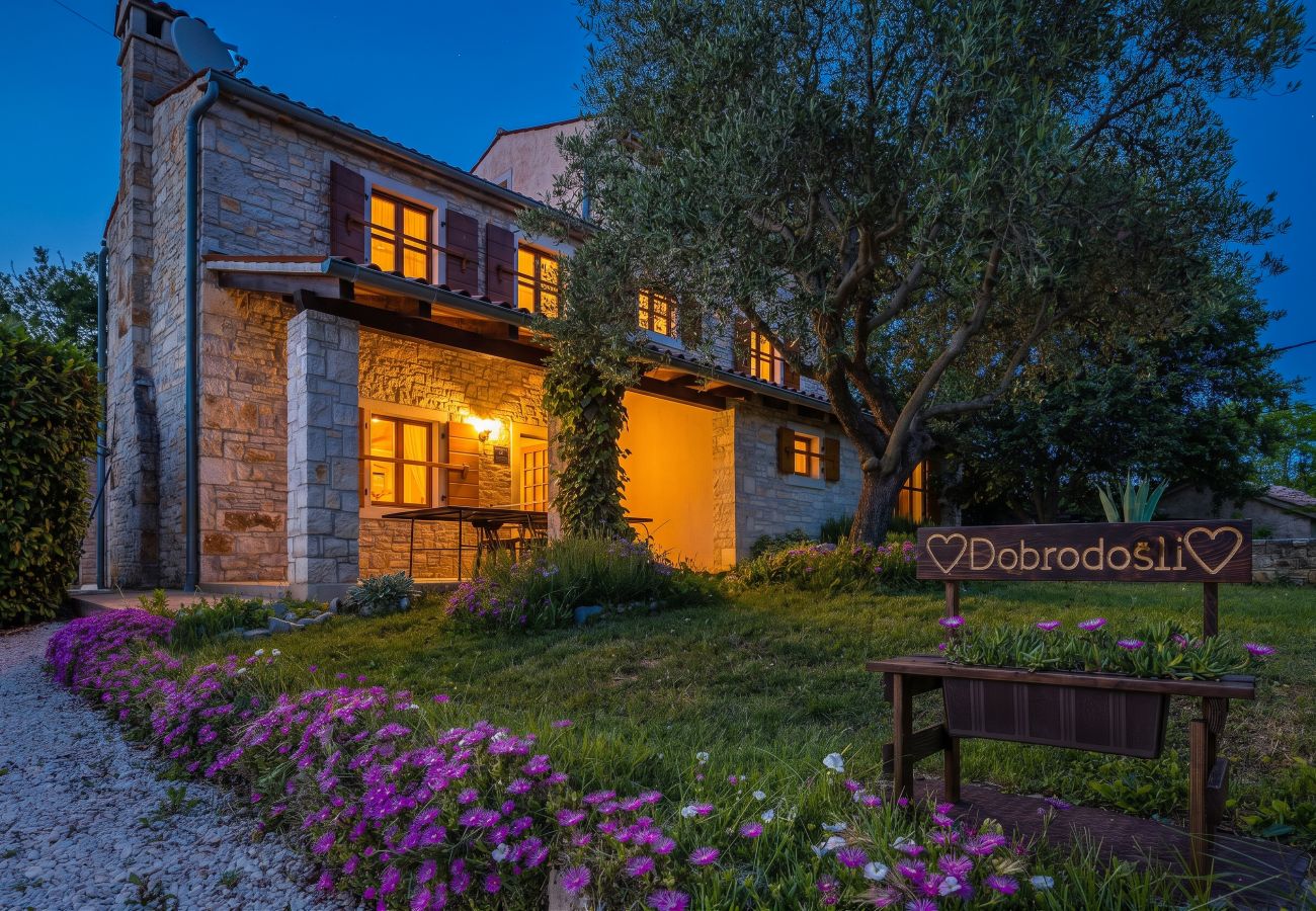Villa in Divšici - Villa Boduleri for 9 people in Central Istria with private pool & children playground 