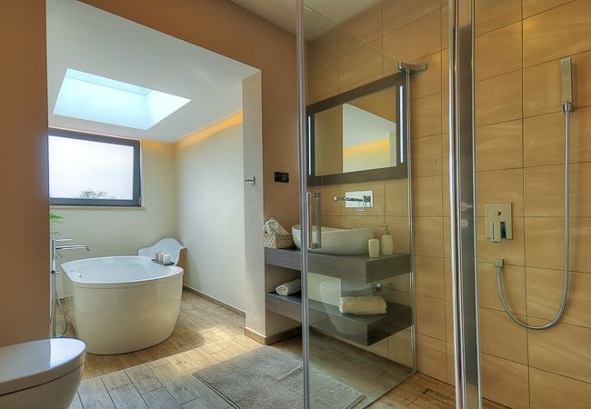 Villa in Višnjan - Villa Onyx for 12 people near Poreč with 65 m2 private pool and jacuzzi Villa in Višnjan - Villa Onyx for 12 people near Poreč with 65 m2 private pool and jacuzzi
