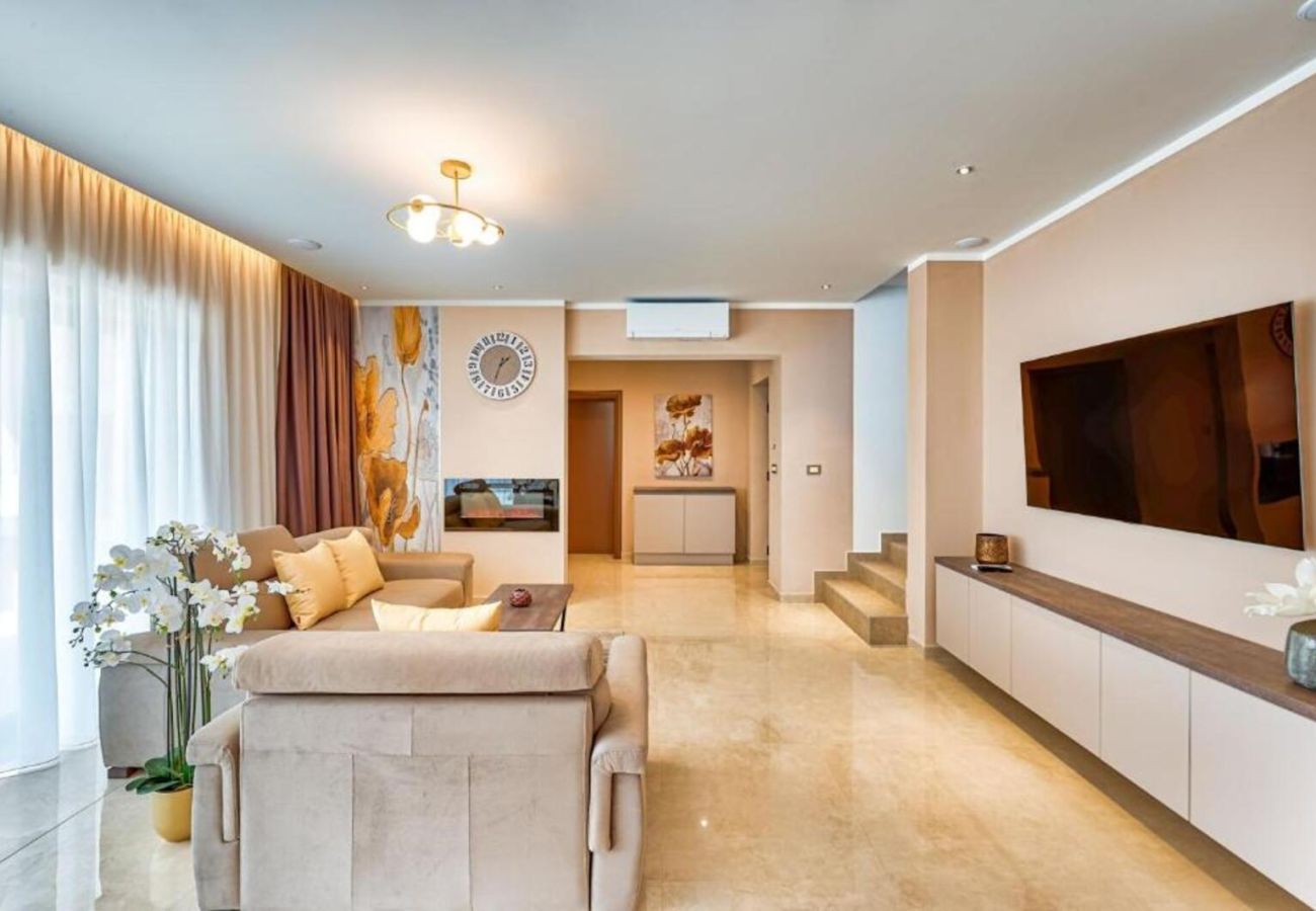 Villa in Salakovci - Villa Astrid near Labin - Rabac for 11 people with 55 m2 private pool & sea view - pet friendly