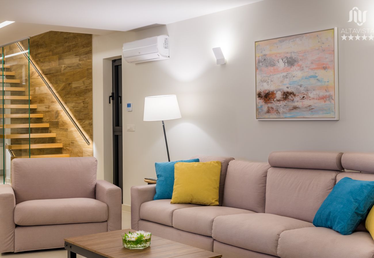 Villa in Poljane - Luxury Villa AltaVista near Opatija for 8 people with wellness, private mini golf court & amazing sea view