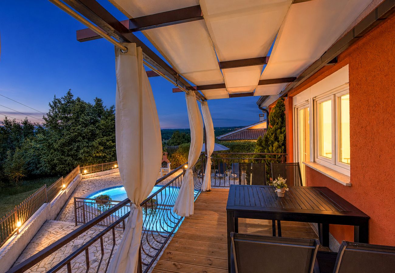 Villa in Montižana - Villa Belvedere for 6 people near Poreč with sea view and pet friendly