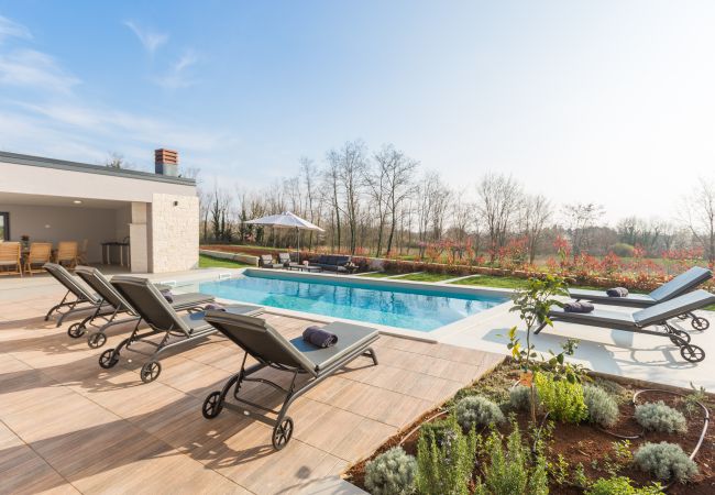 Villa in Pinežici - Villa Harmony for 8 people in Central Istria with 50 m2 private pool and sea view Villa in Pinežici - Villa Harmony for 8 people in Central Istria with 50 m2 private pool and sea view