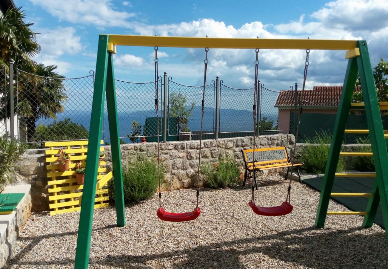 Villa in Opatija - Villa Ivetta for 10 people near Opatija with sea view & children playground