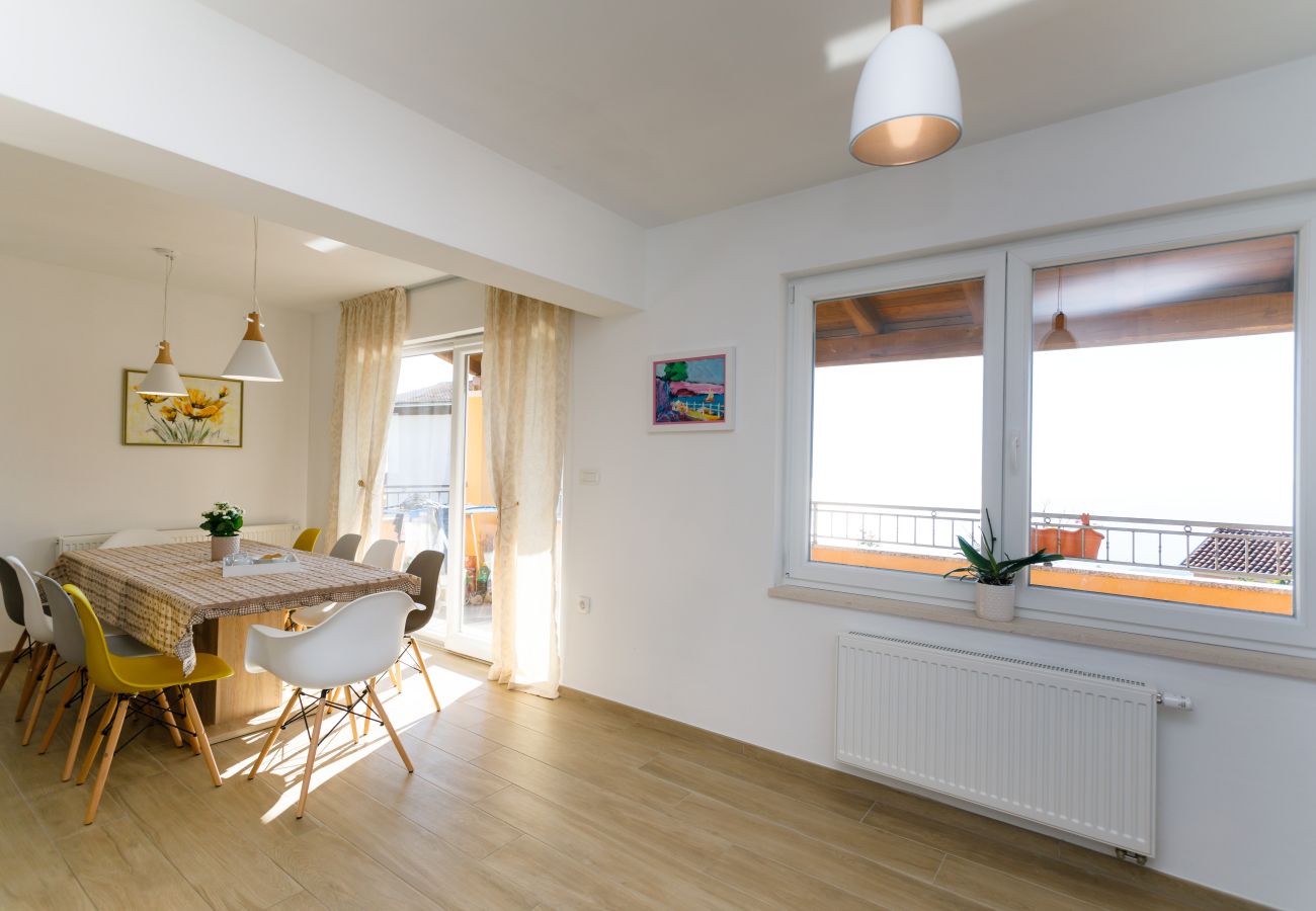 Villa in Opatija - Villa Ivetta for 10 people near Opatija with sea view & children playground