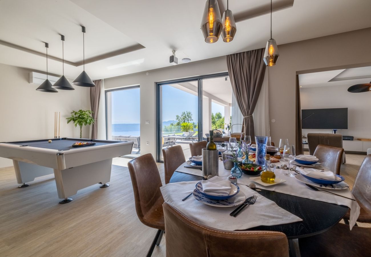 Villa in Mošcenicka Draga - Villa Levant for 10 people near Opatija with jacuzzi & sea view