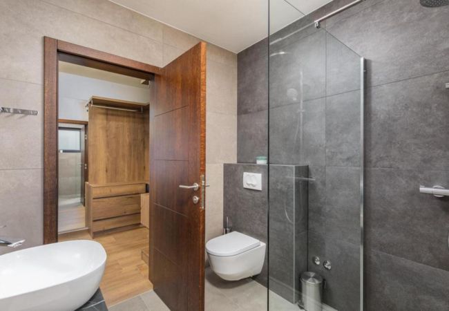 Villa in Juršici - Villa Ana Škicini for 10 people with heated pool, kids activities and sea view near Novigrad Villa in Juršici - Villa Ana Škicini for 10 people with heated pool, kids activities and sea view near Novigrad