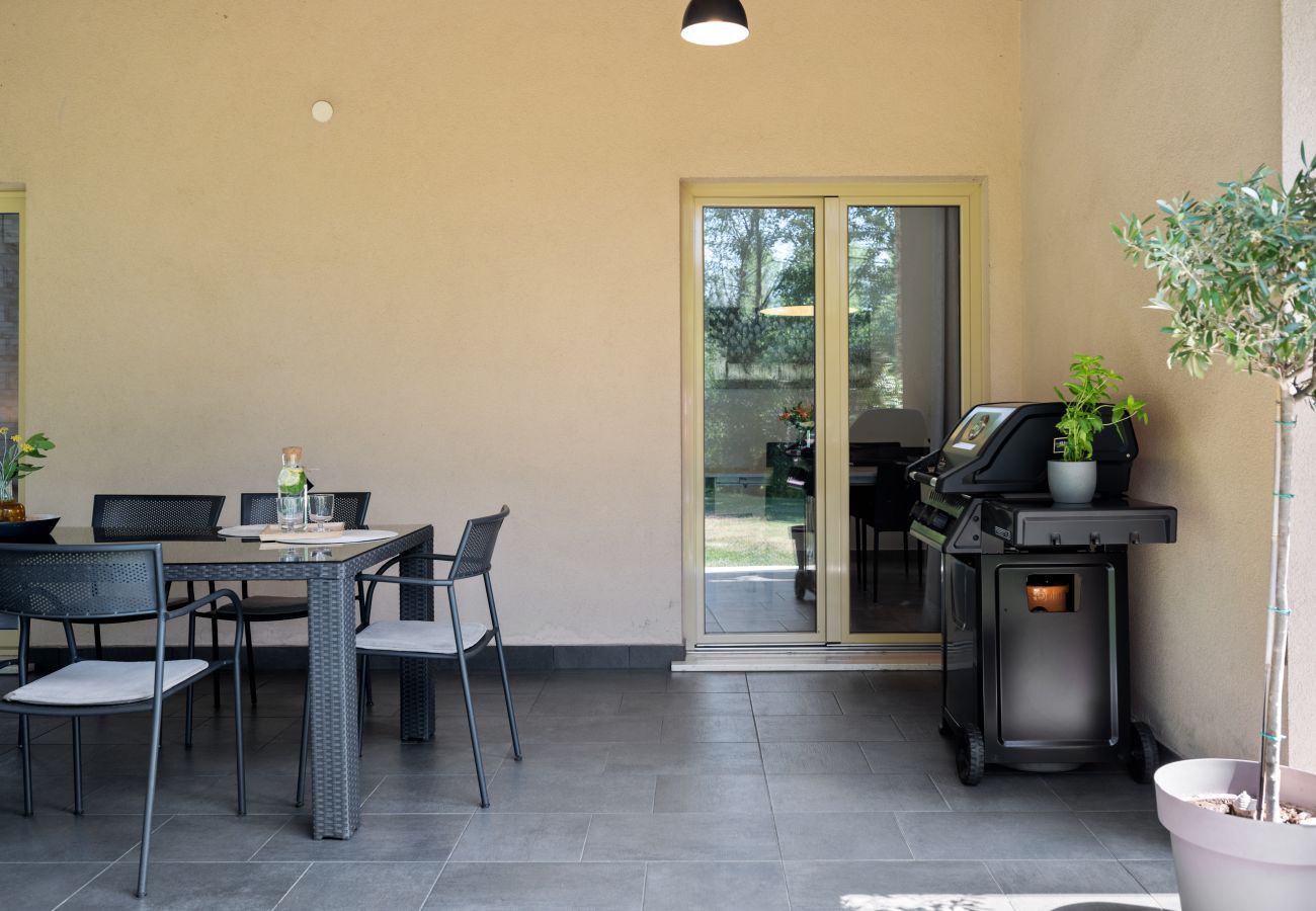 Villa in Kraj Drage - Villa Aria Labin for 6 persons with private 32 m2 pool, kids playground and large garden 