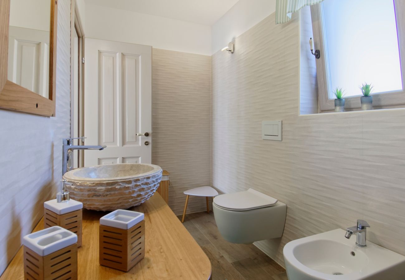 Villa in Srebrnići - Villa Stella Polaris for 8 persons in Central Istria with private pool, sea view, large garden & kids playground