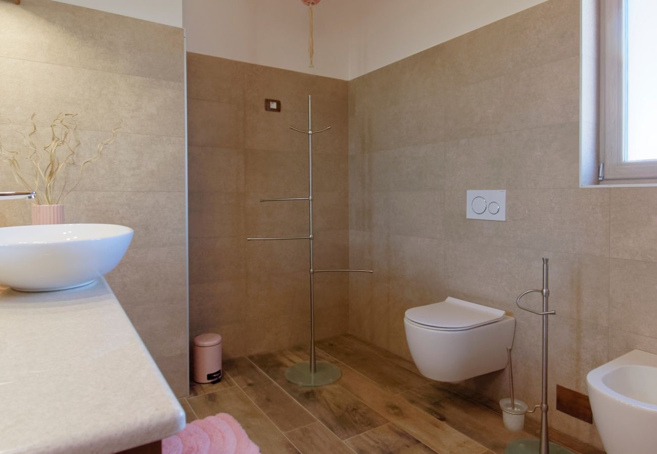 Villa in Srebrnići - Villa Stella Polaris for 8 persons in Central Istria with private pool, sea view, large garden & kids playground