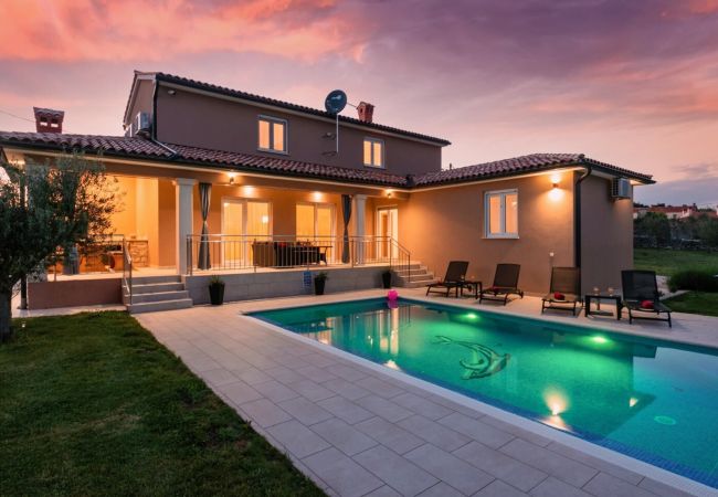 Villa in Divšici - Villa Karla near Pula for 8 persons with private pool, kids playground & pet friendly