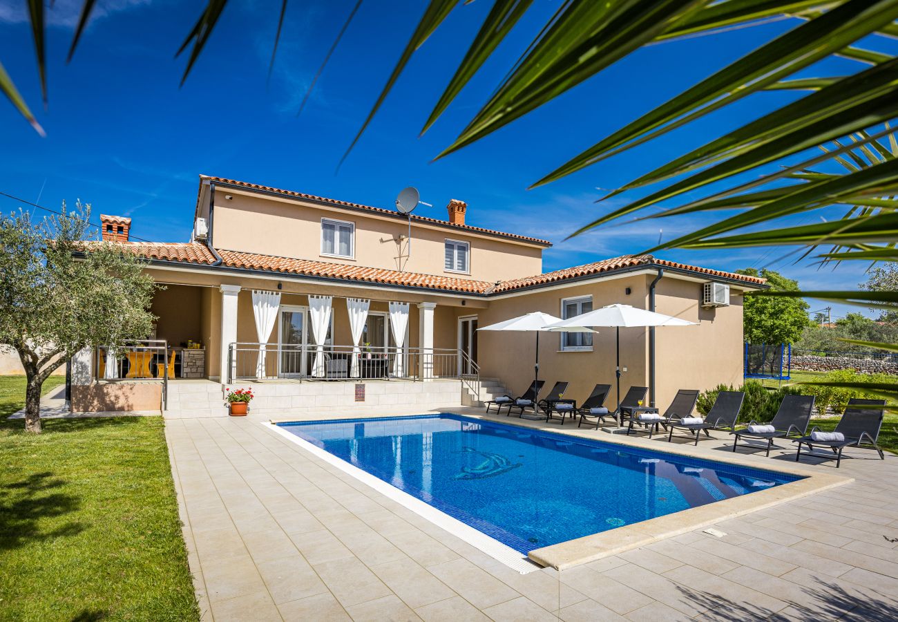 Villa in Divšici - Villa Karla near Pula for 8 persons with private pool, kids playground & pet friendly