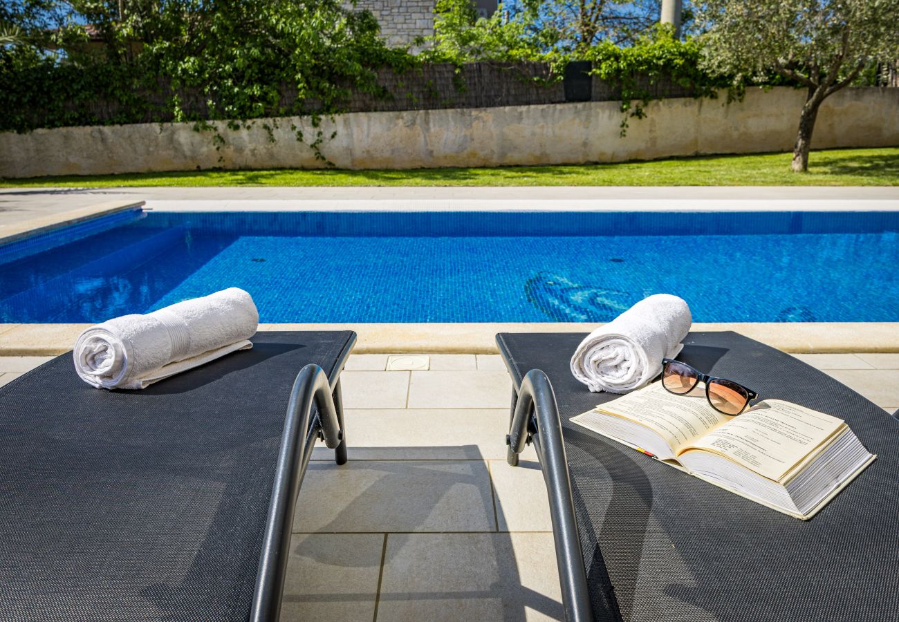 Villa in Divšici - Villa Karla near Pula for 8 persons with private pool, kids playground & pet friendly