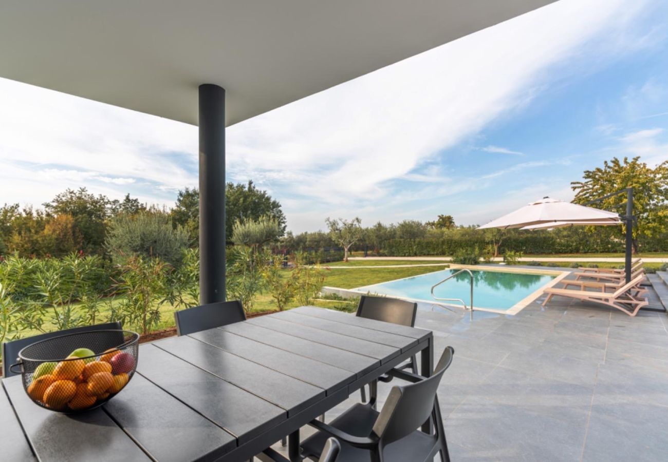 Villa in Deklici - Villa Nura for 8 persons near Poreč with 36 m2 heated pool, with sauna & sea view 