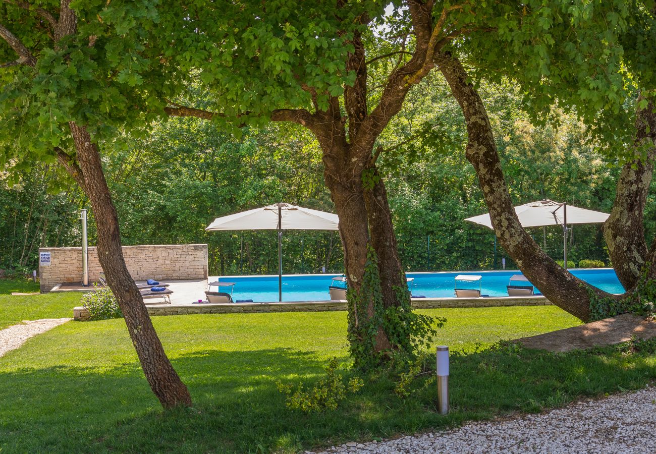 Villa in Modrušani - Villa Tre Colonne for 10 persons in Central Istria with 60 m2 private pool & sauna 