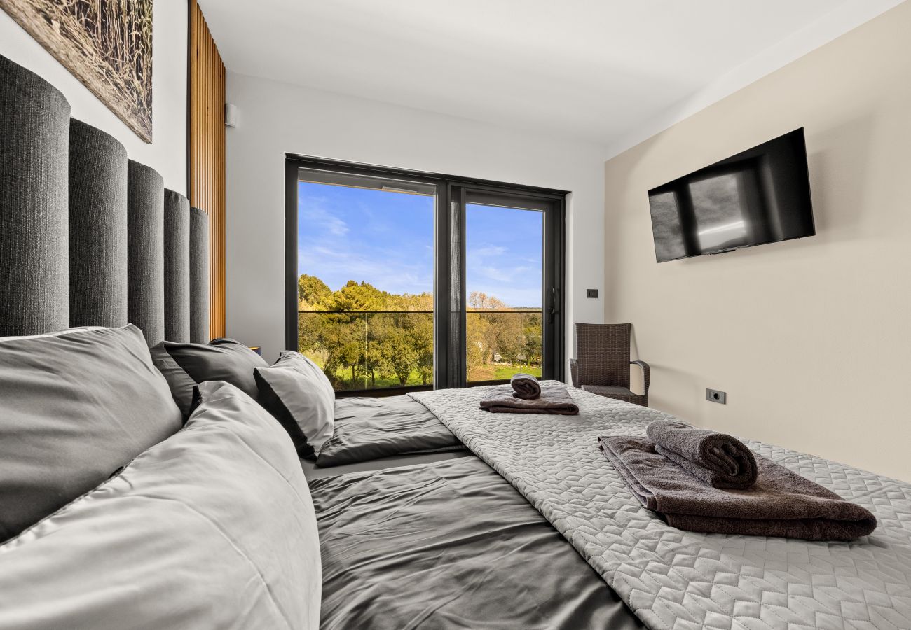 Villa in Ližnjan - Villa Malena near Medulin for 8 persons with 51 m2 heated pool, wellness & beautiful sea view