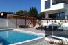 Villa in Pomer - Villa Pergosa near Medulin for 8 persons with 38 m2 pool, sea view - only 200 meters from beach