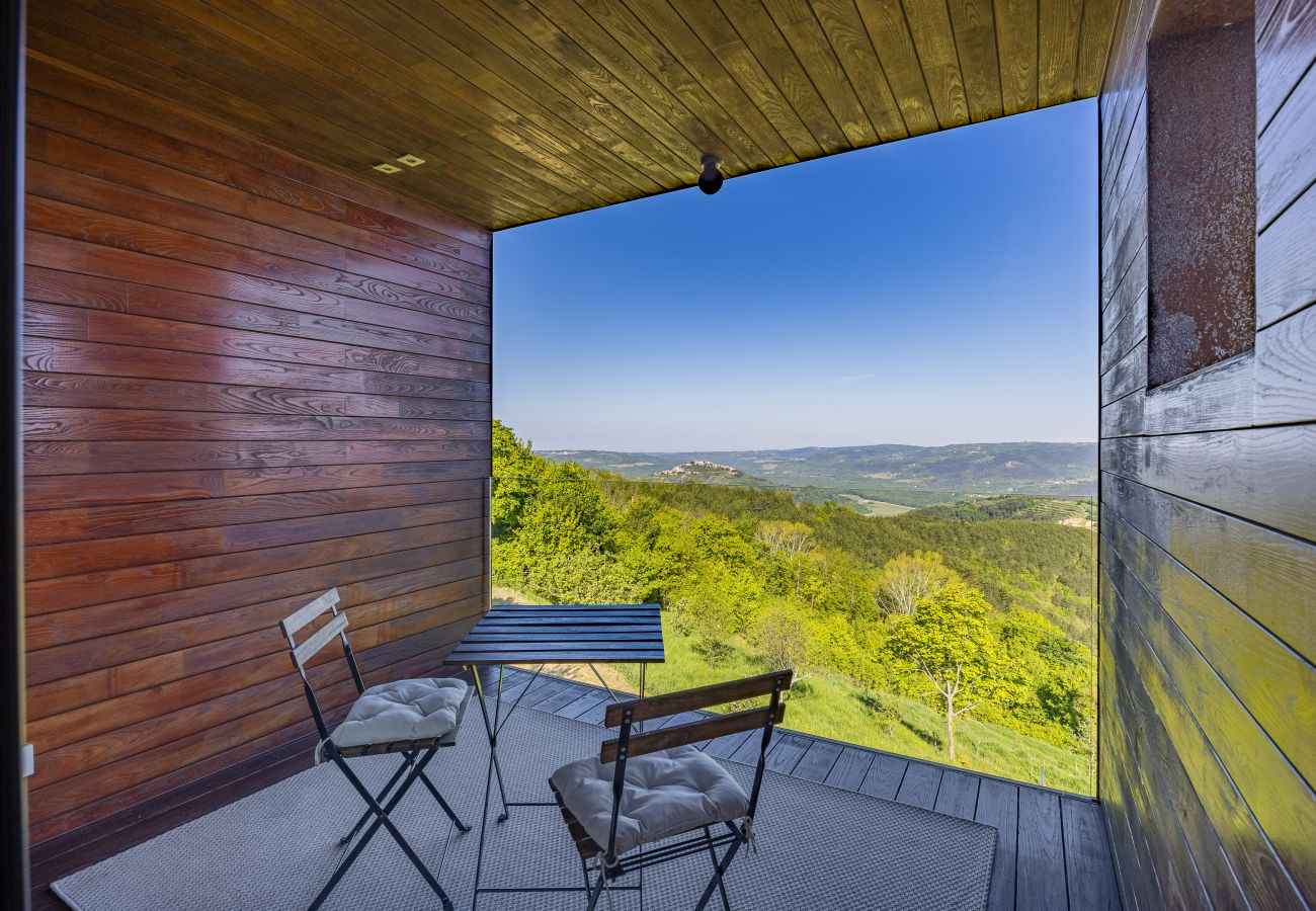 Villa in Pazin - Villa Vista Zamask for 7 persons near Motovun with 60 m2 heated pool, free bikes & panoramic view