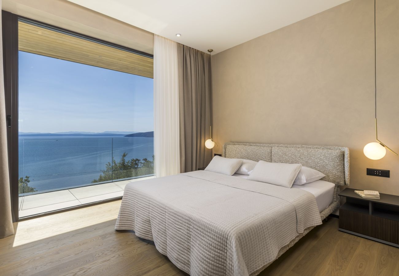 Villa in Mošcenicka Draga - Luxury Villa Ella near Opatija for 6 persons with private 36 m2 heated pool & beautiful sea view