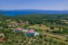 Вилла на Krnica - Villa Posidonia near Pula with sea view and surrounded by olive trees