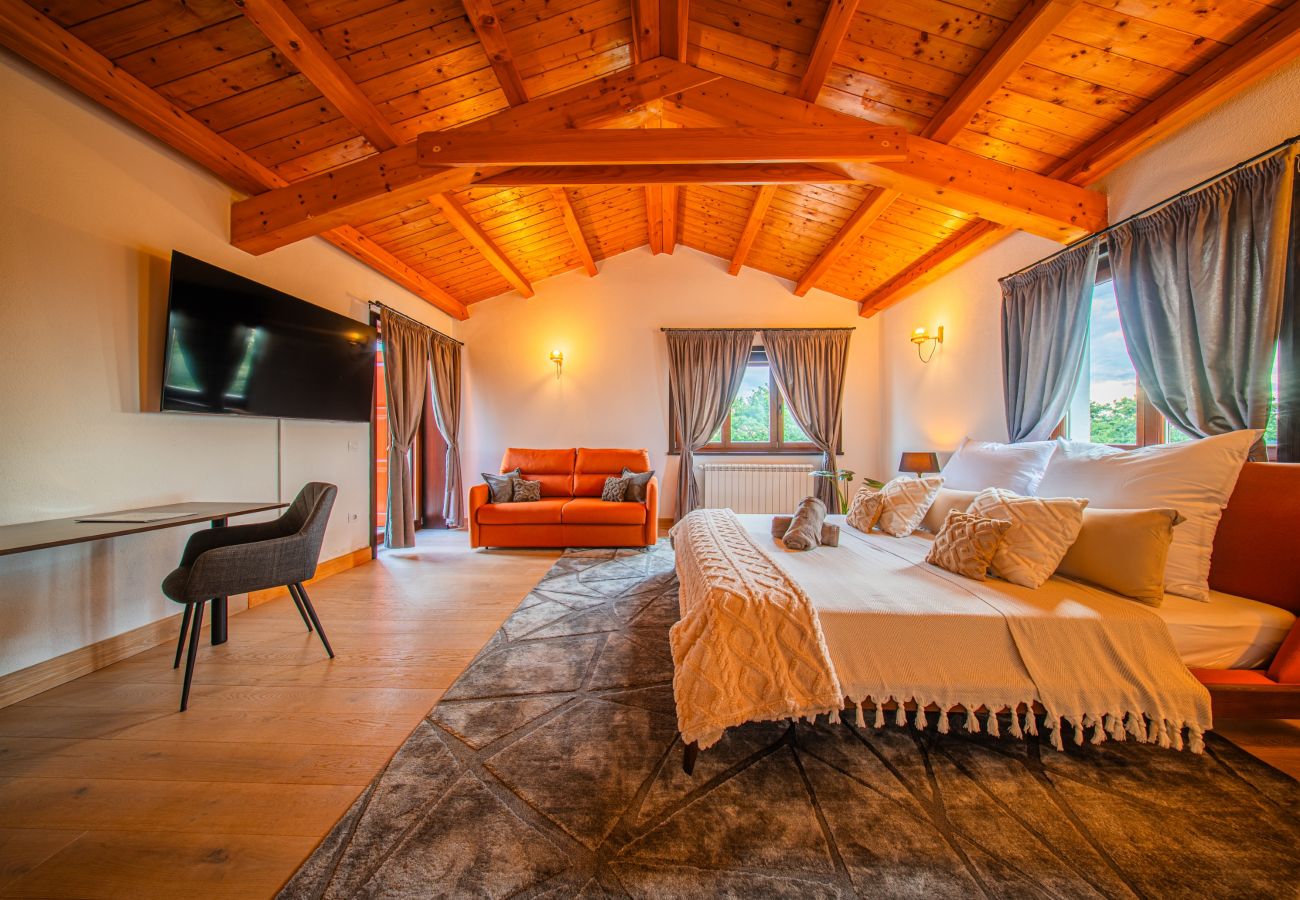 Вилла на Hrboki - Villa Antea for 10 people near Barban with heated pool 75 m2 - welness & large garden