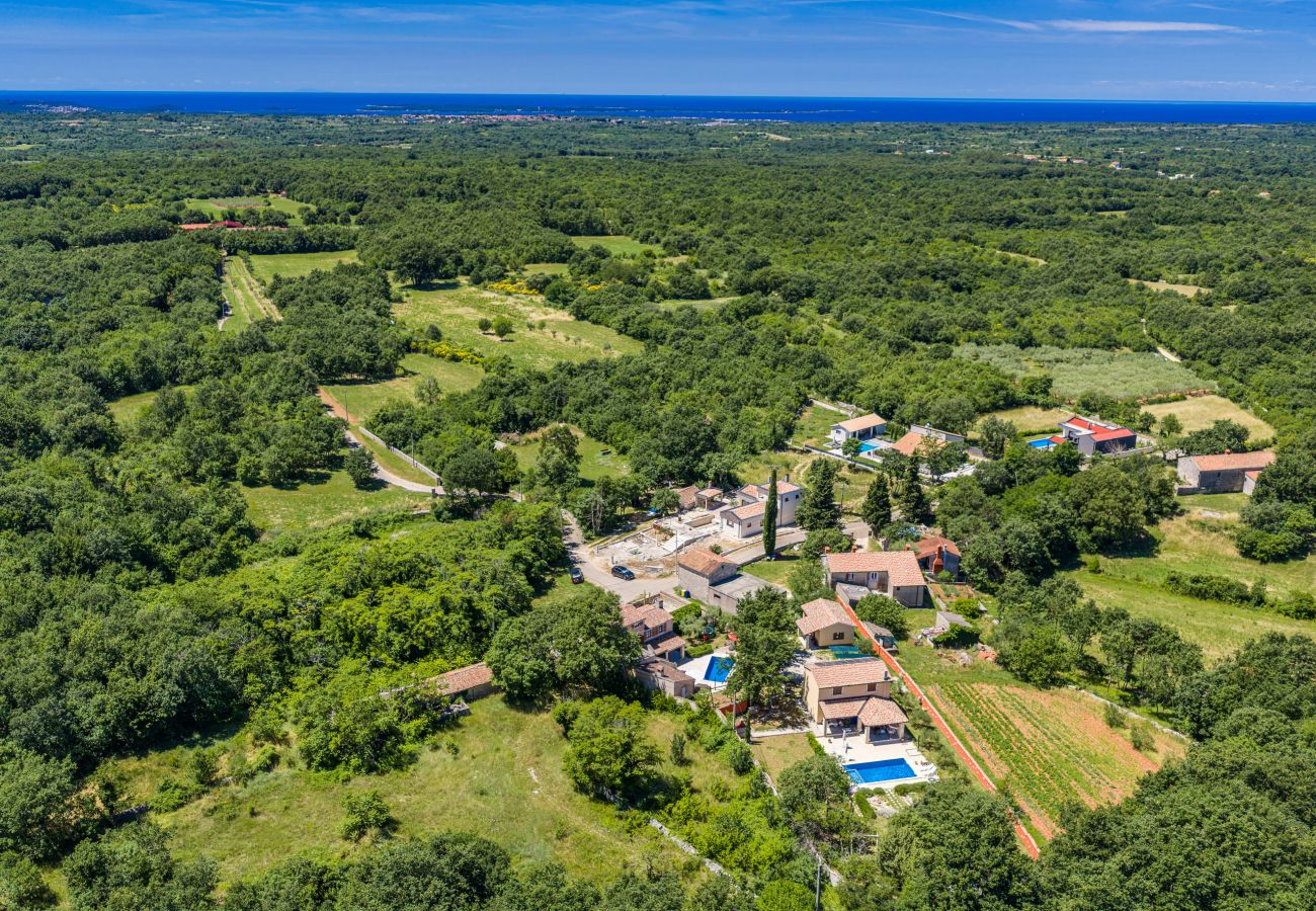 Вилла на Divšici - Villa Boduleri for 9 people in Central Istria with private pool & children playground 