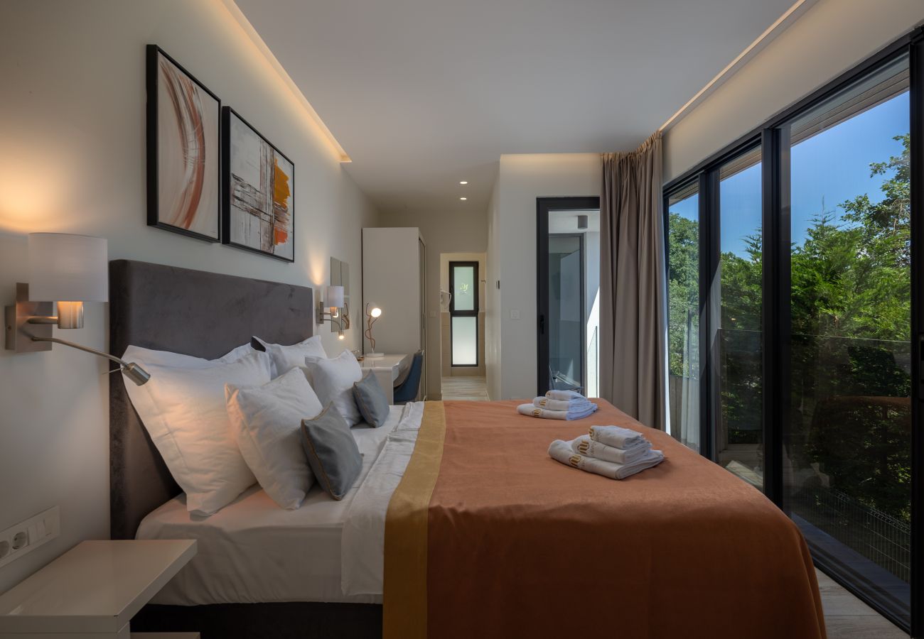Вилла на Poljane - Luxury Villa AltaVista near Opatija for 8 people with wellness, private mini golf court & amazing sea view