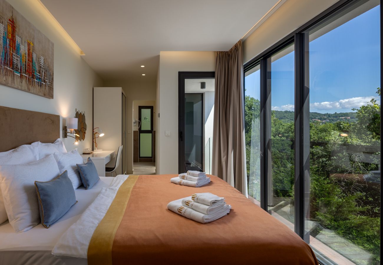 Вилла на Poljane - Luxury Villa AltaVista near Opatija for 8 people with wellness, private mini golf court & amazing sea view