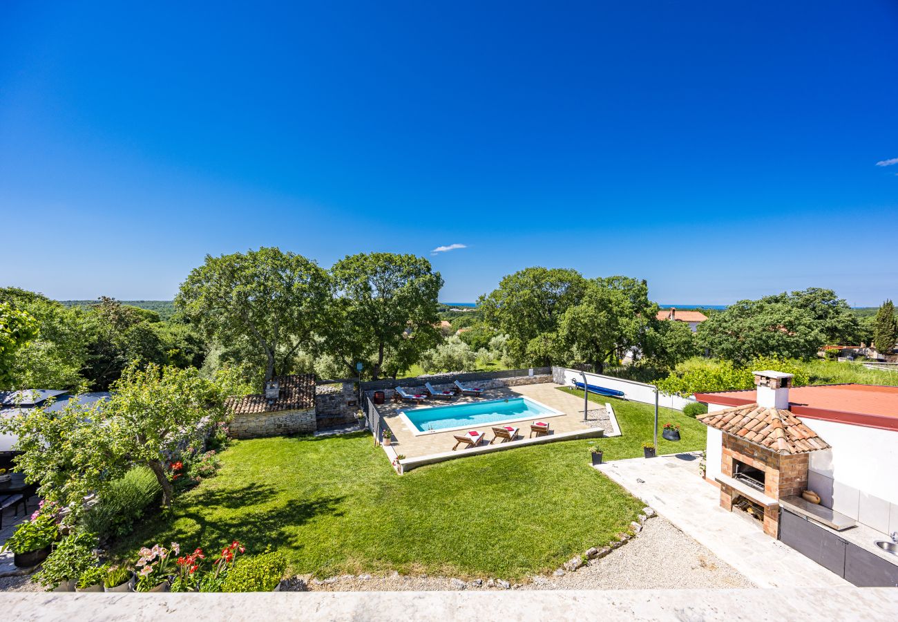 Вилла на Bale - Villa Fuma for 6 persons with private pool & sea view in Central Istria 