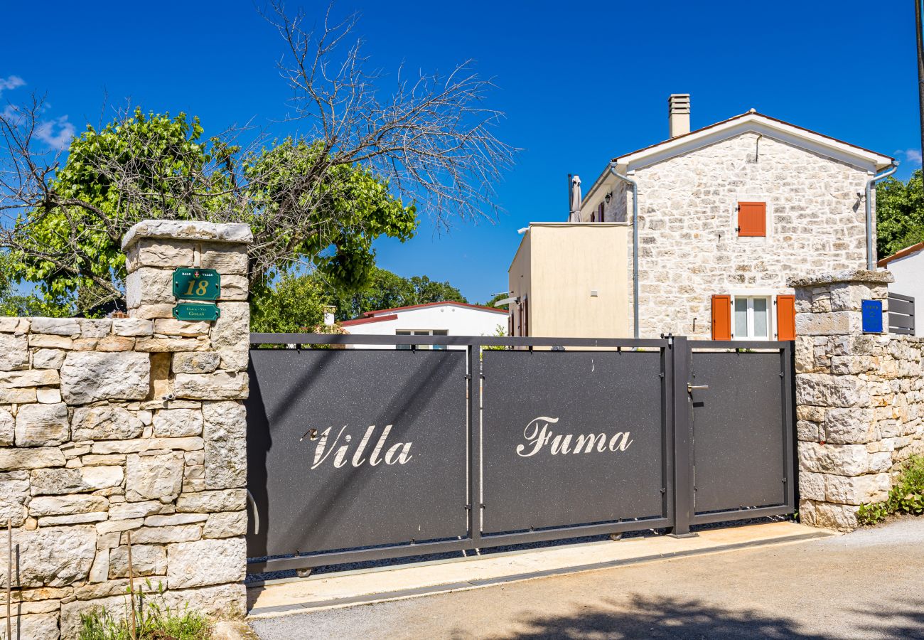 Вилла на Bale - Villa Fuma for 6 persons with private pool & sea view in Central Istria 