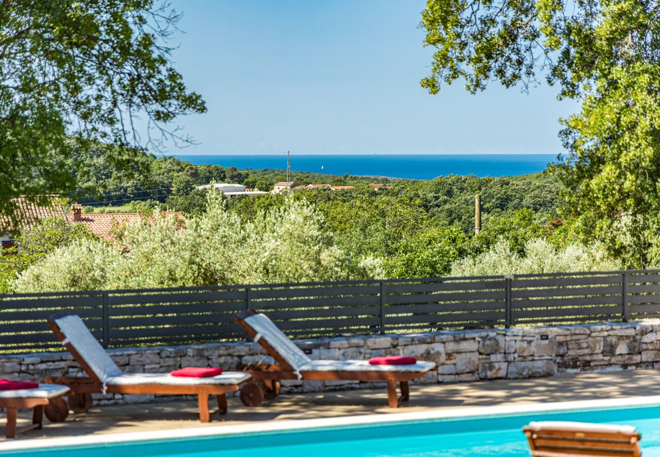 Вилла на Bale - Villa Fuma for 6 persons with private pool & sea view in Central Istria 
