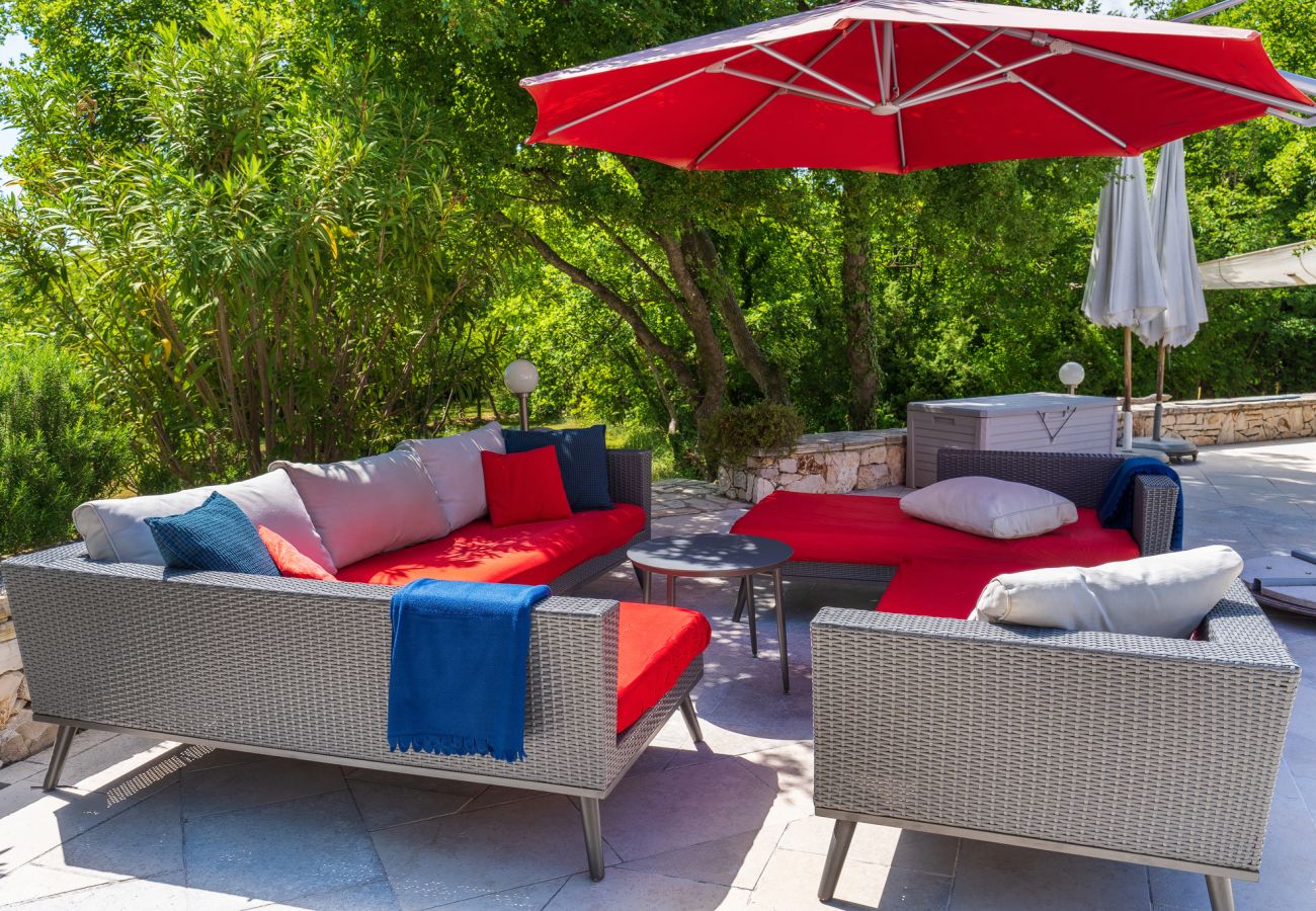 Вилла на Brgod - Villa Arte for 6 people near Labin - Rabac for 6 people with sea view & private pool