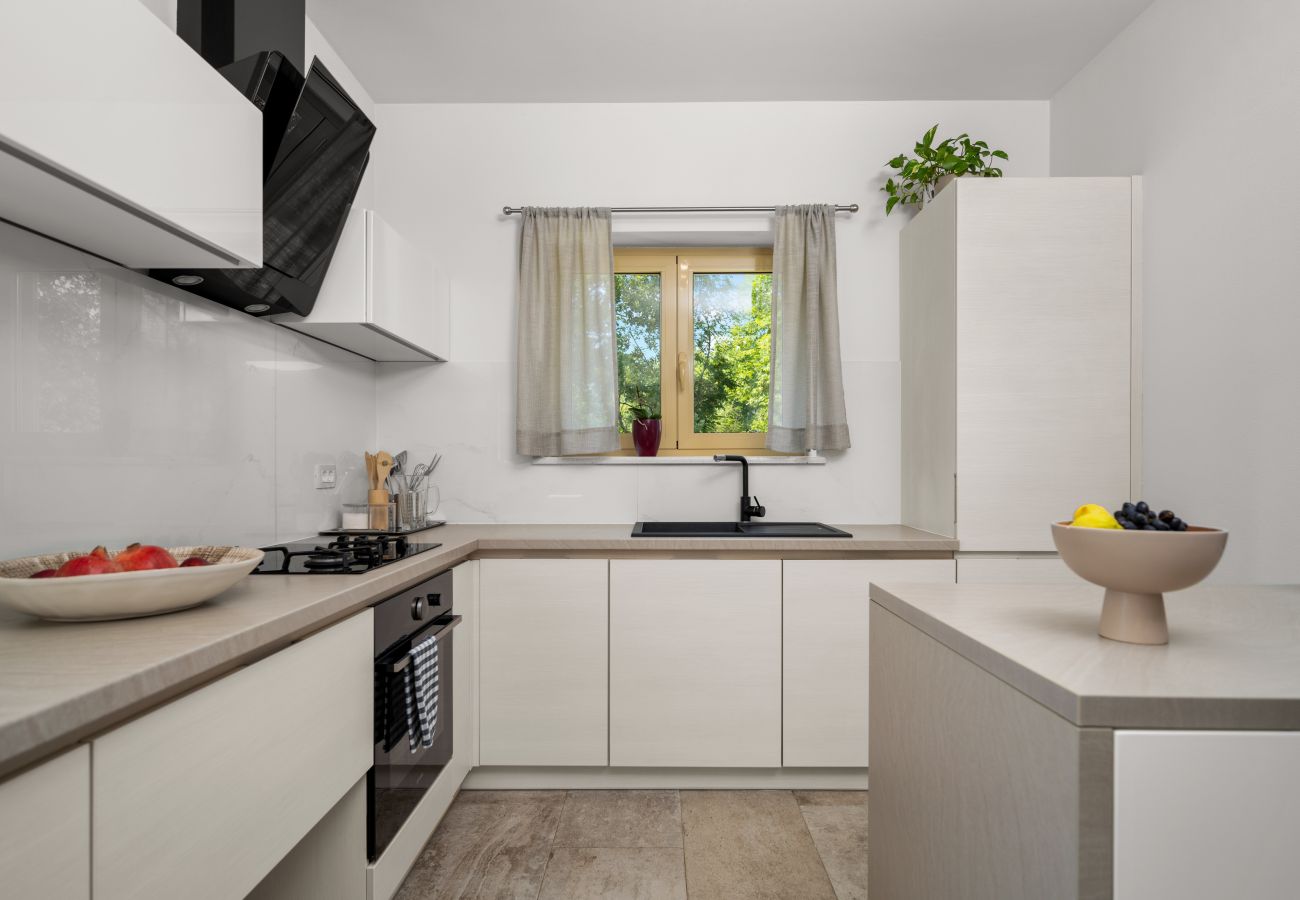 Вилла на Kraj Drage - Villa Aria Labin for 6 persons with private 32 m2 pool, kids playground and large garden 