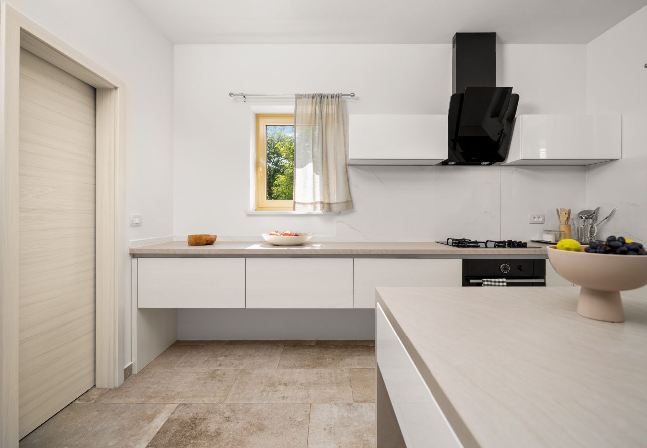 Вилла на Kraj Drage - Villa Aria Labin for 6 persons with private 32 m2 pool, kids playground and large garden 