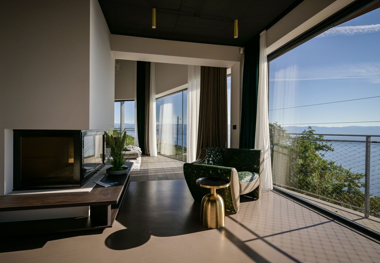 Вилла на Mošcenice - Luxury Villa Vista Hills for 14 persons near Opatija with heated pool, sea view & wellness 