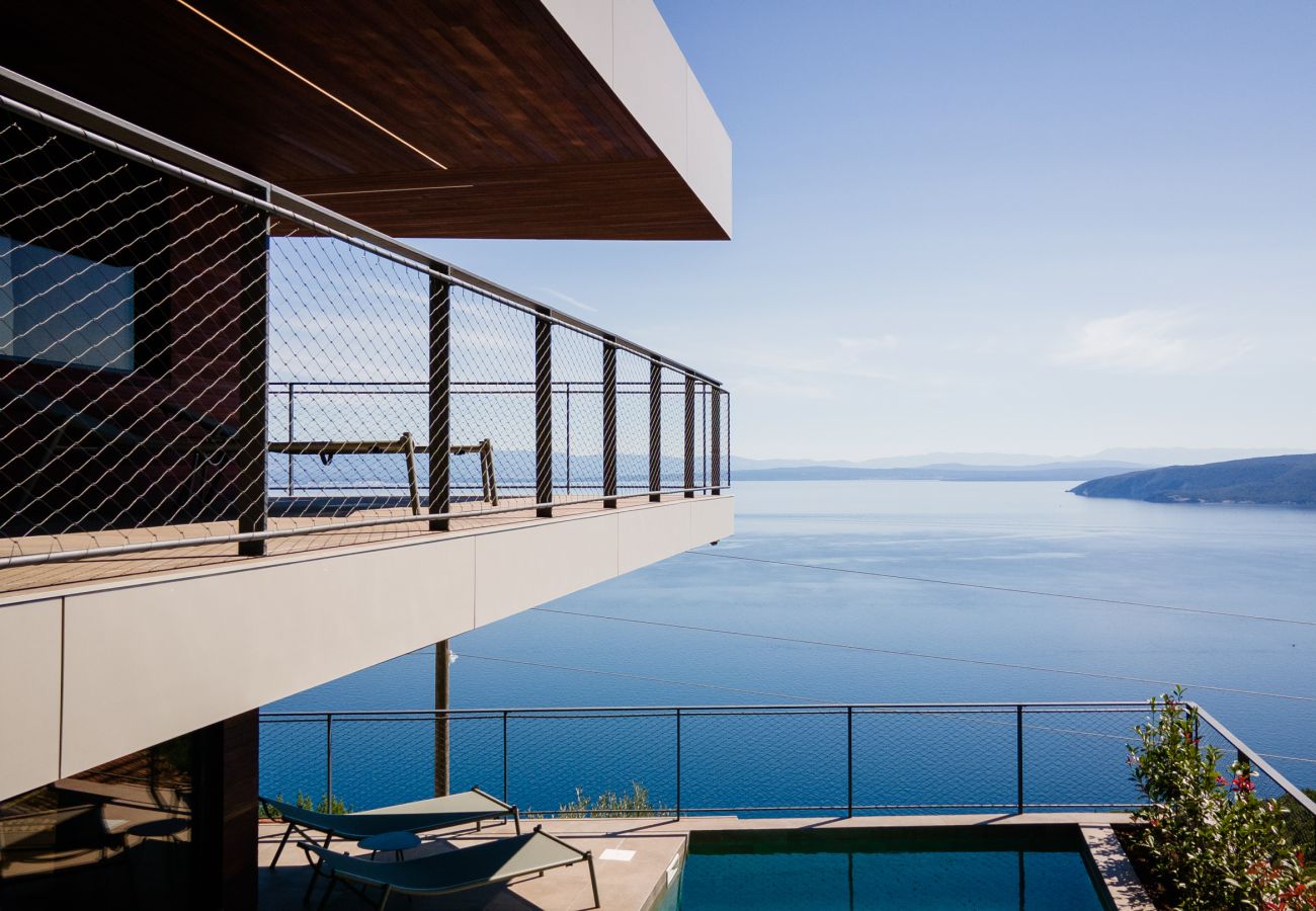 Вилла на Mošcenice - Luxury Villa Vista Hills for 14 persons near Opatija with heated pool, sea view & wellness 