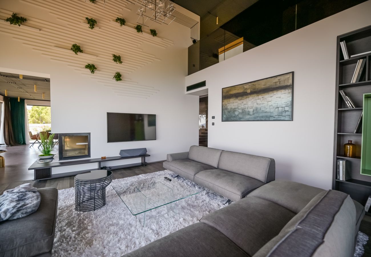 Вилла на Mošcenice - Luxury Villa Vista Hills for 14 persons near Opatija with heated pool, sea view & wellness 