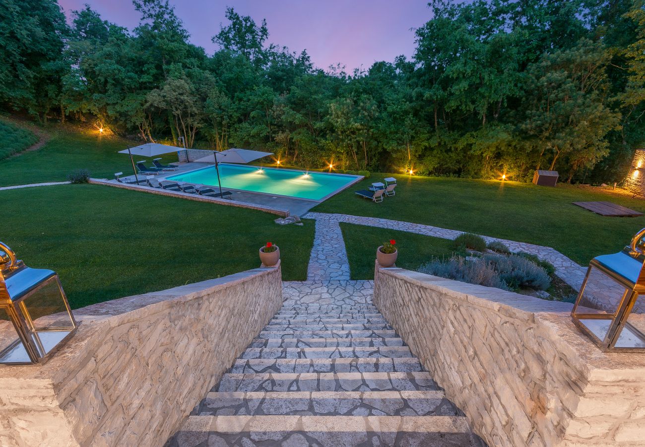 Вилла на Modrušani - Villa Tre Colonne for 10 persons in Central Istria with 60 m2 private pool & sauna 