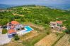Вилла на Kašcerga - Villa Padova for 12 persons near Motovun with 84 m2 infinity pool with panoramic view & beautiful garden