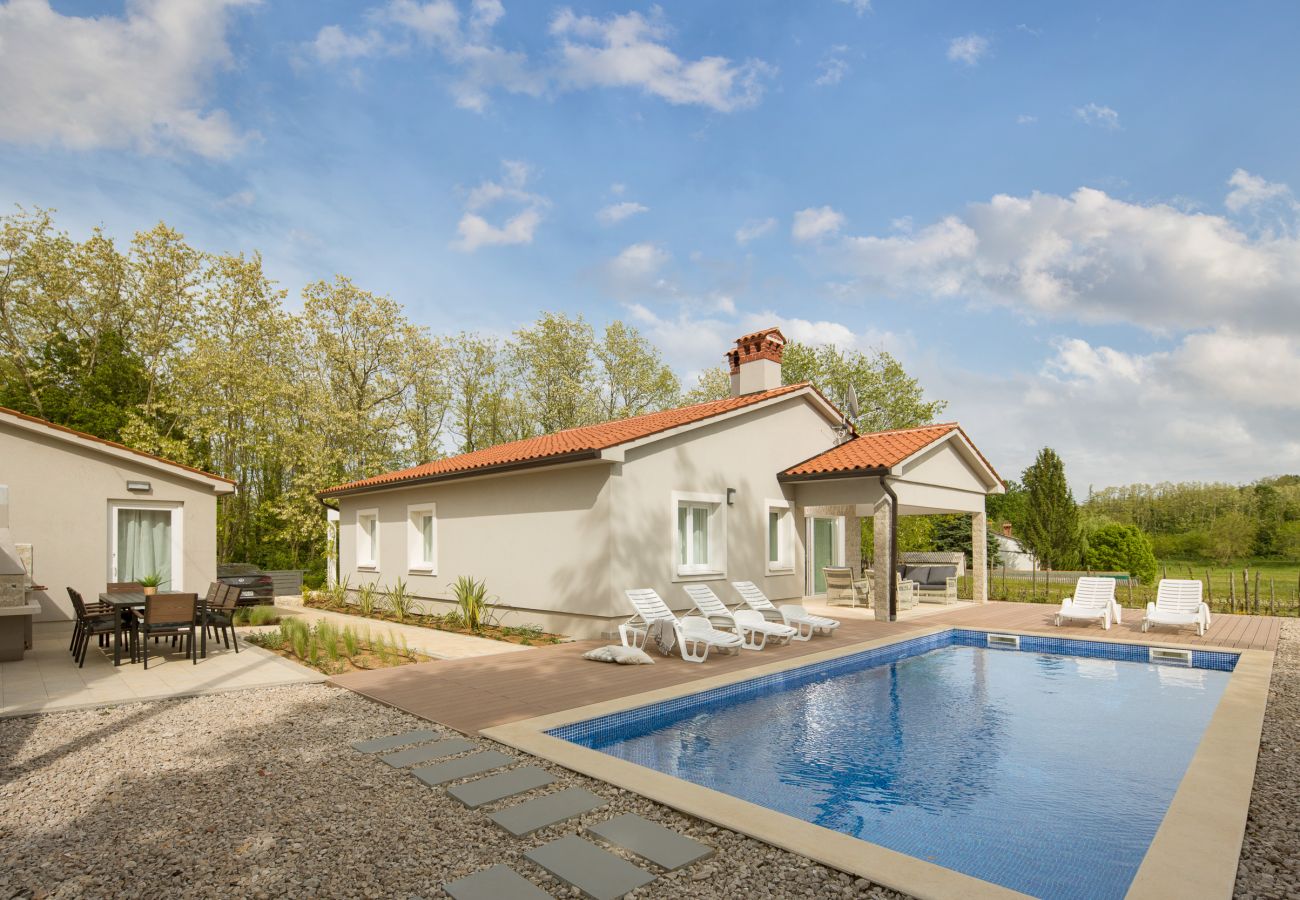 Вилла на Županici - Villa Meadow for 6 persons near Labin - Rabac with 28 m2 heated pool & kids playground