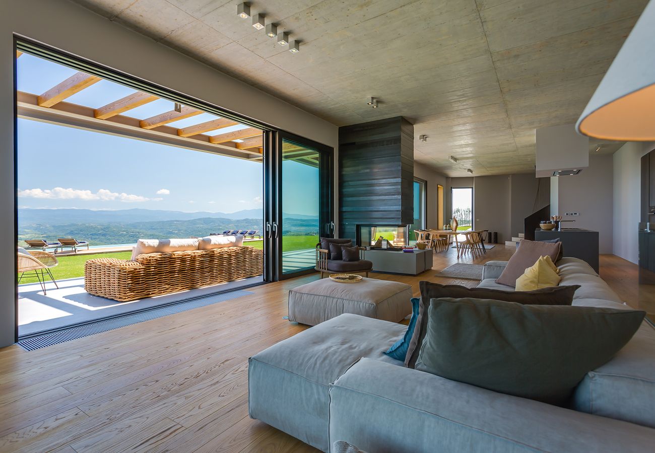 Вилла на Pazin - Villa Vista Zamask for 7 persons near Motovun with 60 m2 heated pool, free bikes & panoramic view