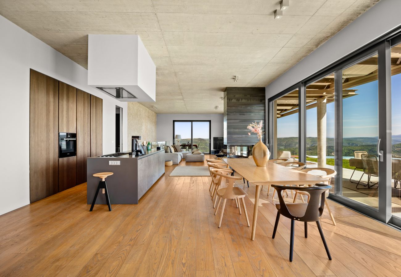Вилла на Pazin - Villa Vista Zamask for 7 persons near Motovun with 60 m2 heated pool, free bikes & panoramic view