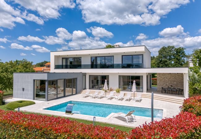 Вилла на Kringa - Villa Blanka in Central Istria for 8 persons with 50 m2 private pool, jacuzzi and free bikes