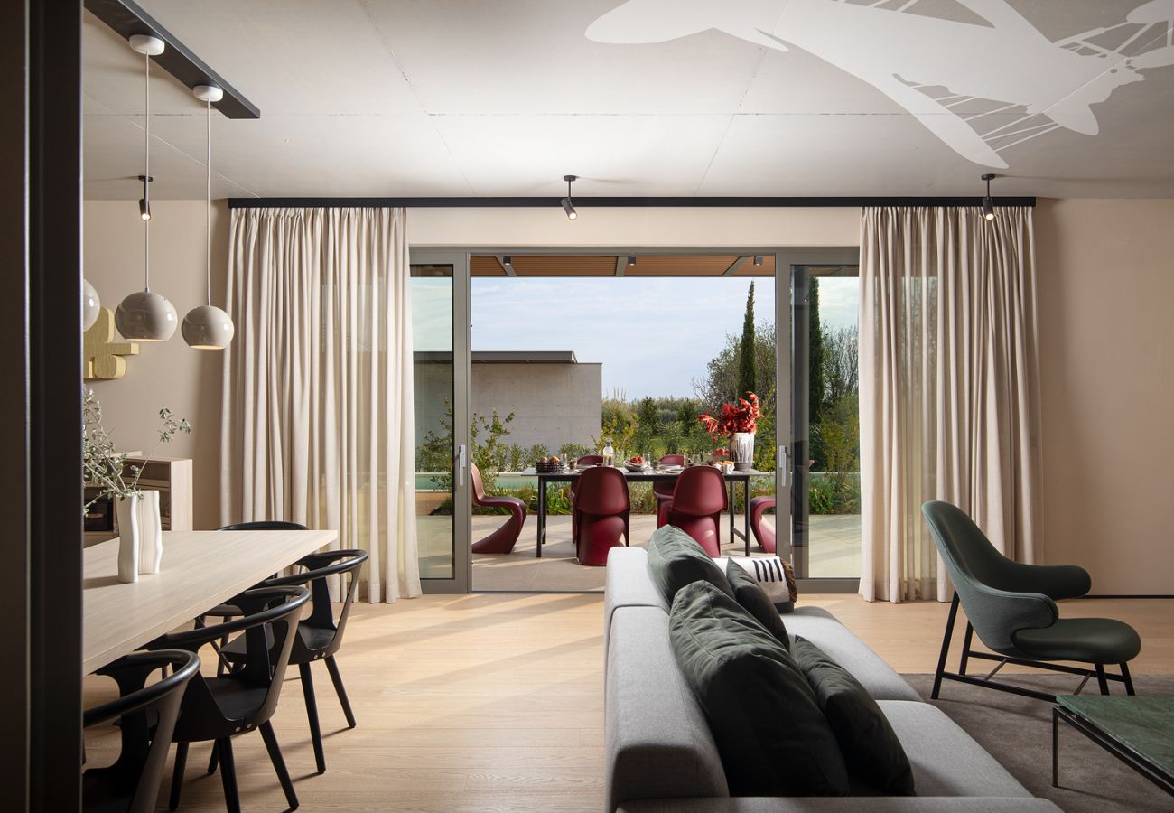 Вилла на Vodnjan - Villa Puerto de Luz near Fažana for 8 persons with 35 m2 private pool, sea view, mini golf & sauna